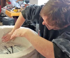 Maken van een mal voor ‘Trails and Tracks’