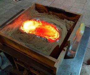 De magische gloed bij het ‘sandcasten’